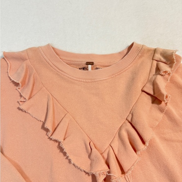 Free People | Ruffle Sweater | Pink - Picture 3 of 4
